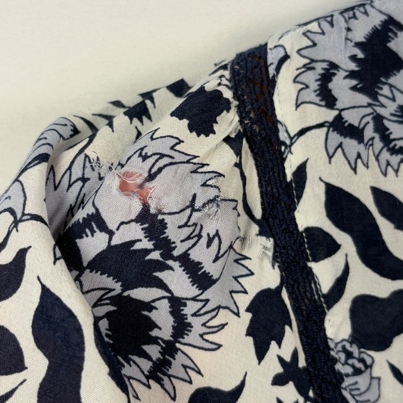 Lucky Brand Women's Boho Peasant Long Sleeve Blouse Top Sz XL Gypsy Hippie FLAW - Picture 6 of 11